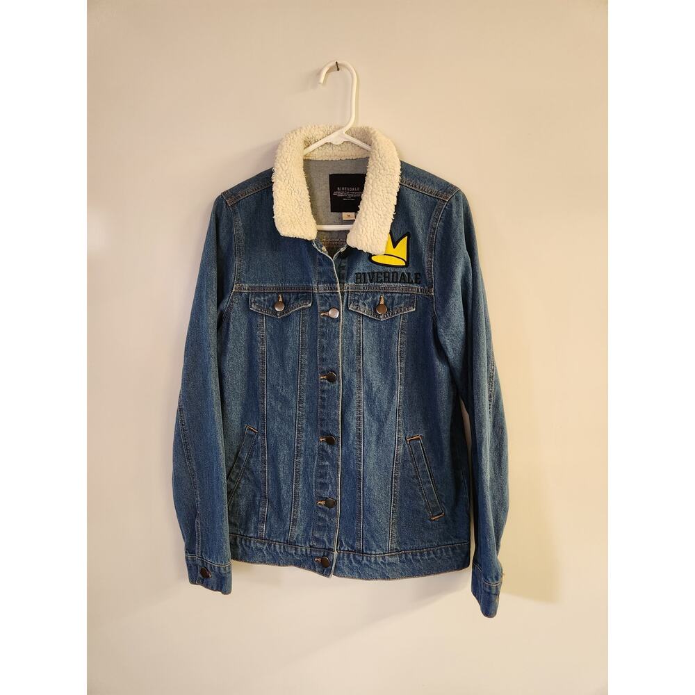 Riverdale Jughead Jones Womens Sherpa Denim Jacket Jughead Jones SZ M